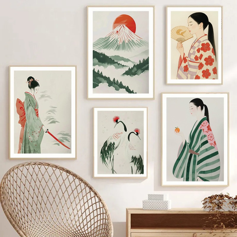 Mount Fuji & Crane Japanese Wa - Japanese Lifestyle And Traditions review and price