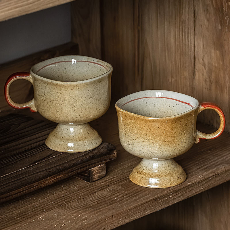 Retro Style Ceramic Cups Coffe - Japanese Daily Lifestyle review and price